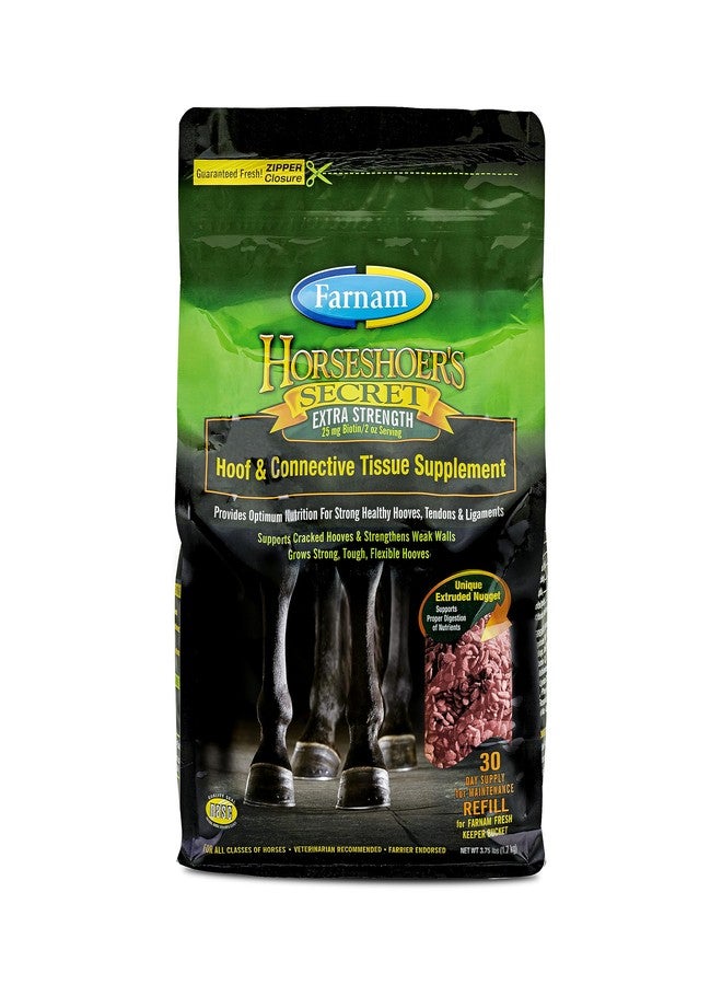 Farnam Horseshoer's Secret EXTRA STRENGTH Hoof Supplements & Connective Tissue Supplement, Promotes strong, healthy hooves, tendons & ligaments, 3.75 lbs., 30 day supply - Image 1